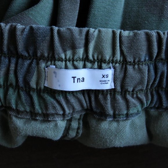 Tna Elastic Waist And Hem Jeans XS Camo - Picture 3 of 4